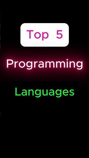 Top 5 programming languages. #python #programming