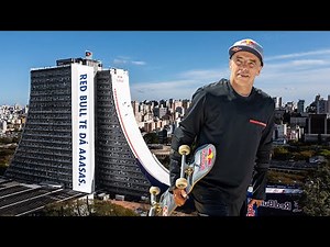 World's Highest Skate Drop In Attempt! (Red Bull Building Drop)
