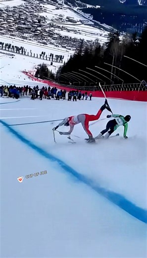WINTER 2026 OLYMPICS — ALPINE SKIING FINAL ERUPTS INTO CHAOS AFTER DOG RUNS ONTO COURSE What was shaping up to be a photo-finish in the men’s alpine skiing final turned into one of the most unbelievable moments of the Winter 2026 Olympic Games. With two skiers dead even and charging down the final stretch at full speed, a medium-sized dog suddenly sprinted onto the course from the side of the mountain. With no time to stop, both athletes reacted instinctively — one carving hard left, the other v