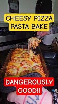 The Ultimate Cheesy Pizza Pasta Bake: It's DANGEROUSLY GOOD!! 🍕