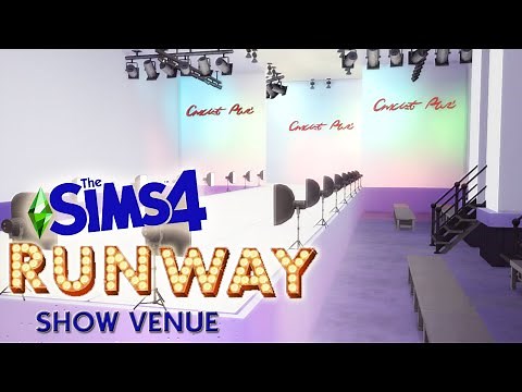 Sims 4 Speed Build | Runway Show Venue | NO CC | DOWNLOAD