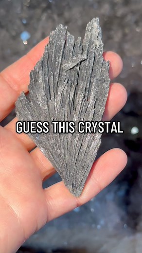 Answer👇Black kyanite is a striking mineral known for its blade-like crystal structure and deep black colour. It forms in metamorphic rocks under high-pressure conditions and is composed of aluminum silicate. Black kyanite is often used in metaphysical practices for grounding and energy clearing, prized for its durability and unique fan-shaped formations. #caledonianrockshopuk #caledonianrockshop #crystalknowledge #blackkyanite #kyanite #kyanitecrystal | Caledonian Rock Shop