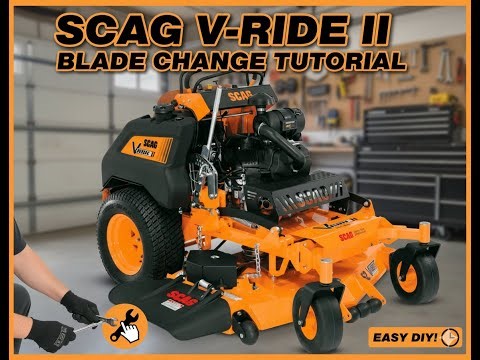 How to Change blades on SCAG V-RIDE 2