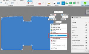 Trace mesh body outline