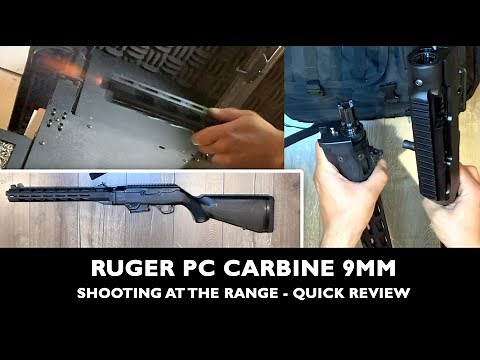 Ruger PC Carbine 9MM, Quick Review of Shooting it at the Range, Ruger PC9 with M-Lok Handguard