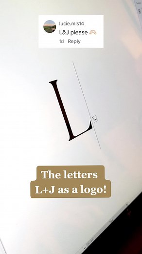 Design Tutorial: Creating a Unique L J Monogram Logo