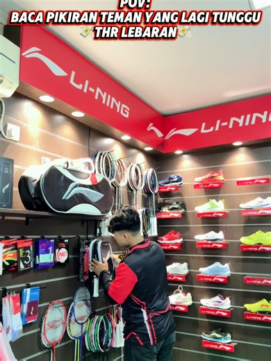 Di dalam pikiran mimin hanya ada produk li-ning 😆😆 #lining #tren