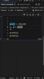 Tuple Unpacking – Pro Trick #coding #programminglanguage #python #artificialintelligence