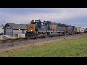 Rare CSX SD50-3 leads manifest through Beecher