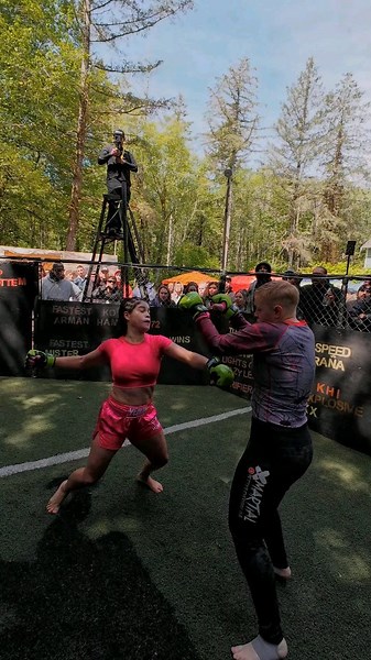The Scrapyard on Instagram: "These girls were all attack! #girlpower #mma #fighting #streetbeefs"