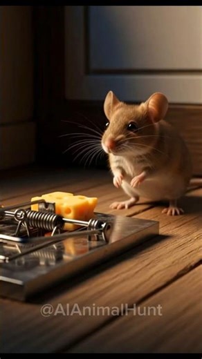 Clever Mouse Outsmarts Trap with its Tail! 🐭