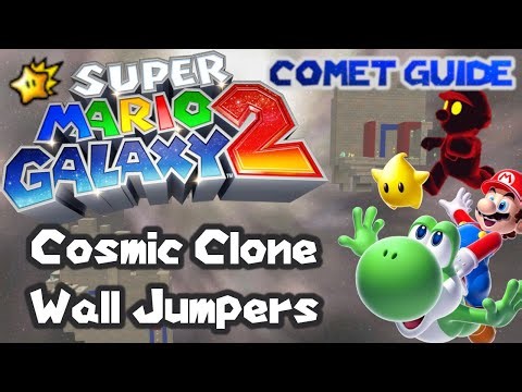 Cosmic Clone Wall Jumpers | Super Mario Galaxy 2 Comet Walkthrough