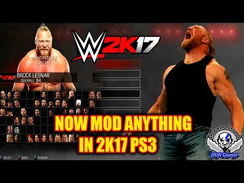 WWE 2K17 PS3 Now Completely Unlocked For Modding!