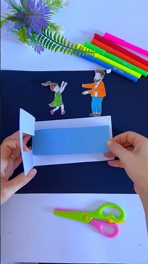 DIY Father's Day Special Pull-Tab Card 🎁 Heartwarming Handmade Gift Idea #FathersDay #FathersDayCard