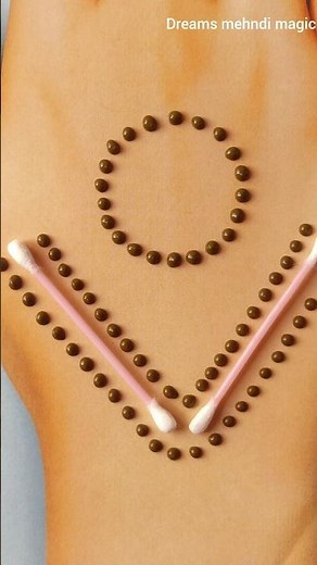 Easy and simple 1mint trick mehndi design| back hand mehndi design #dreamsmehndimagic