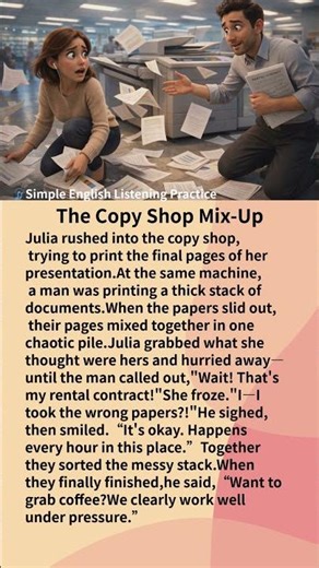 The Copy Shop Mix Up #shorts #english #englishmerl #education #englisgreading #englishgrammar