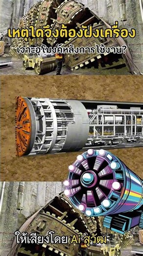 Why is it necessary to bury tunnel boring machines after use?