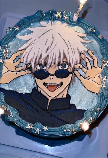 好帥～～～～～～ #客製化蛋糕 #彰化 #蛋糕 #五條悟 #手繪蛋糕 #溪湖 #鹿港 #埔鹽 #員林 #客製化