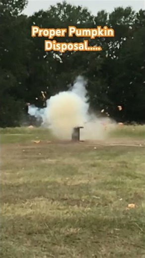 Proper Pumpkin Disposal #explosion #pumpkin #tannerites #fireworks #pyro #rednecks