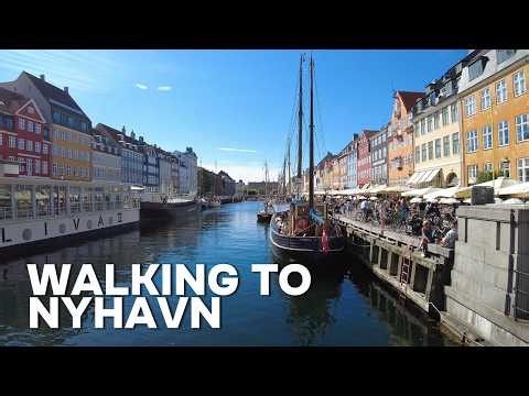 Copenhagen Summer Walk: Central Station to Nyhavn [4K 60fps ASMR]