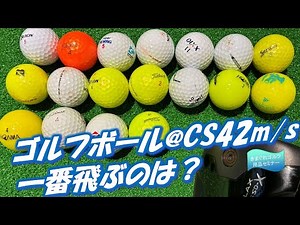 What is the best golf ball CS4 at 2m/s? [Trackman Measurements] Golf Ball Test and Analysis
