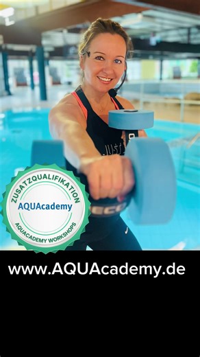 Die neuen Workshops für dieses Jahr sind draußen! 💦✨ Freu dich auf AQUA Dance-Aerobic und Aqua-Fight – Power, Spaß und Bewegung im Wasser. 📅 06.06. – AQUA Dance-Aerobic 📅 07.06. – Aqua-Fight Ein Workshop mit viel Praxisspaß und jede Menge Schwitzen! 🔥💪 👉 Buchung unter: www.aquacademy.de Lola freut sich schon riesig auf euch! 💙💦🩵 #aquacademy #schwimmbad #trainerausbildung #fachangestelltefürbäderbetriebe #aquafitness