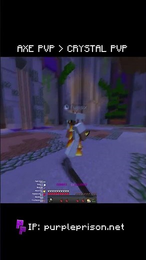 Axe PvP is always the best! IP: purpleprison.net #minecraft #pvp #gaming