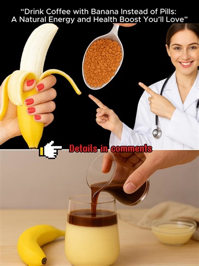 “Drink Coffee with Banana Instead of Pills: A Natural Energy and Health Boost You’ll Love” | Health Made Simple