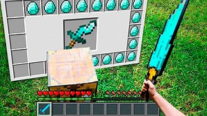 CRAFTING CURSED DIAMOND SWORD – Minecraft in Real Life POV | Realistic Texture Pack Animation