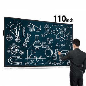[Hot Item] Multi Touch 110 Inch All in One Touch TV Smart 20 Points Board Electronic Interactive Whiteboard Touch Screen with Projector