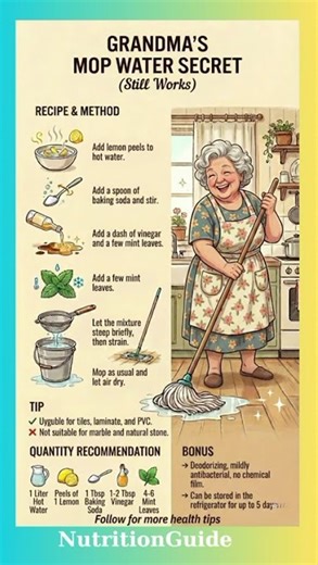 Grandma’s Mop Water Secret: Natural Cleaning That Still Works