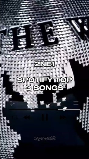 2NE1 SPOTIFY TOP 3 SONGS (2025 update) #shorts #kpop | cyrvsft