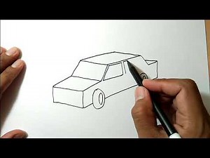 SO EASY! How to draw a car for beginners only