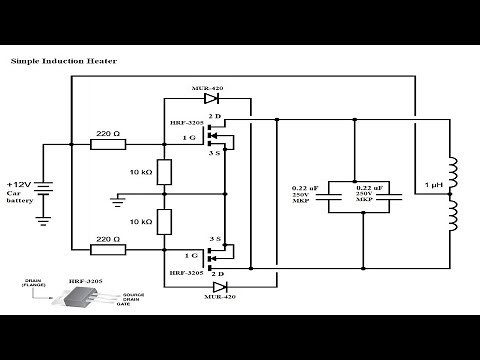 12V Induction Heater - build circuit, frequency, temperature
