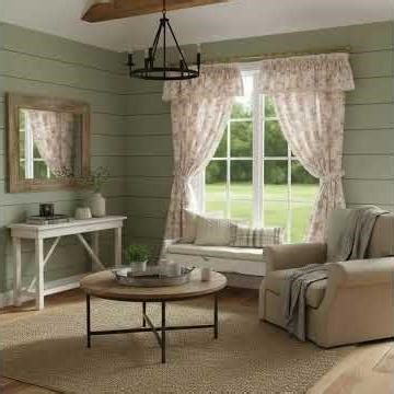 1/12 1/24 1/48 Dollhouse Romantic Pastel Pink Floral Ruffled Tie Up Window Drapes Printable