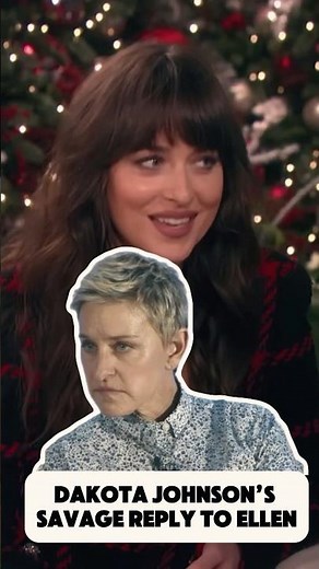 The Awkward Moment when Dakota Johnson SAVAGELY Shut Down Ellen DeGeneres #hollywood #ellendegeneres