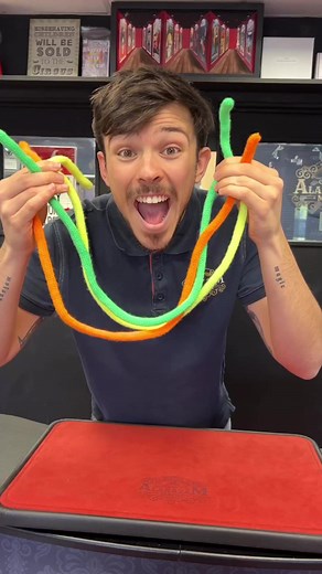 DON’T get yourself in a knot working this out 😂. Grab Rainbow Ropes Remix from Alakazam Magic Limited | Murphy's Magic Supplies, Inc.