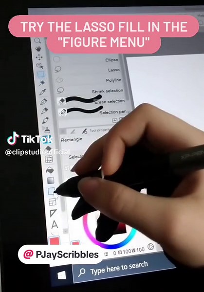How are you using your lasso? 🤠 @PJayScribbles shares an incredible tip on how to practice anatomy with the lasso fill! #drawinganatomy #humanbody #digitalart #anatomypractice #csptips #clipstudiopaint