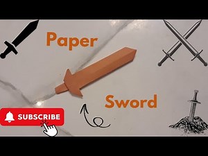 HOW TO MAKE EASY PAPER SWORD | EASY AND SIMPLE | PAPER SWORD | PAPER WEAPONS | ORIGAMI | PAPER CRAFT