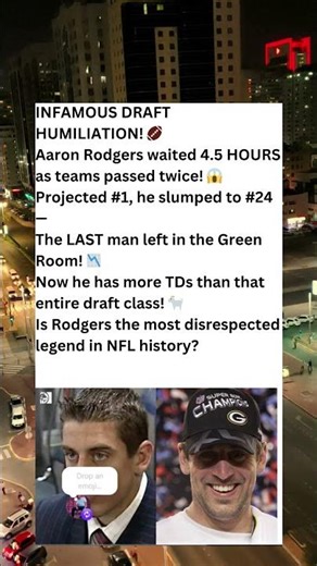 Aaron Rodgers’ 2005 NFL Draft Slide: From the Green Room to Super Bowl Champion 🏈📉