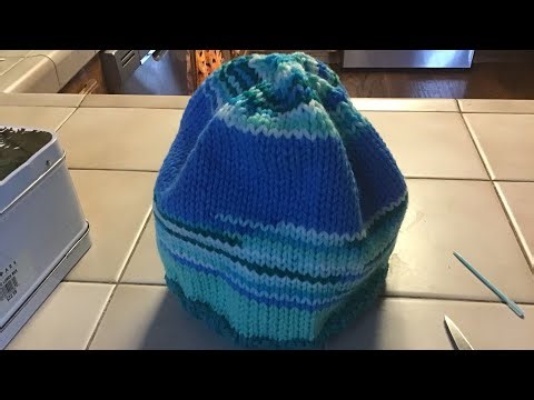 How to knit a basic beanie