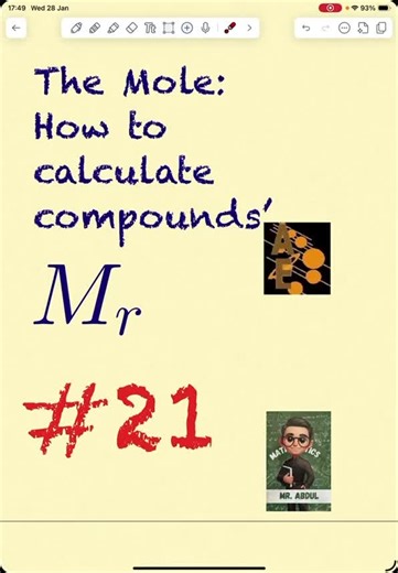 How to calculate relative molecular mass of compounds? #stoichiometry #gce #gcse #chemistry #moleconcept