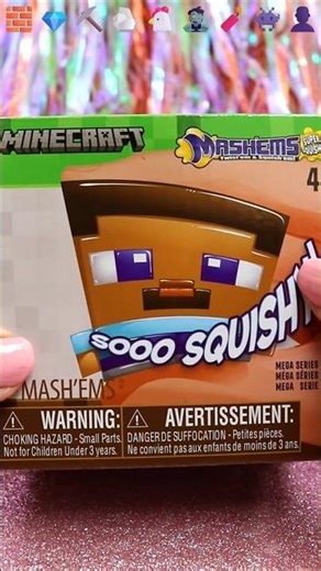 ASMR UNBOXING Minecraft Mega Squishy Review ❤️#shorts #asmr #minecraft #squishy #trending #viral