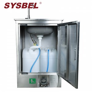 [Hot Item] Sysbel High Quality Industrial Laboratory Hospital Hot Sale Stainless Steel White Eye Wash Sink