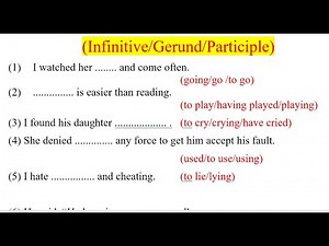 Verbs | Verbs in English Grammar | Non-Finite Verb | Infinitive | Gerund | Participle |English Point