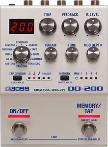 BOSS DD200 DIGITAL 12 MODE DELAY & 60 SECOND LOOPER - GUITAR EFFECT PEDAL - WITH MIDI AND 4 PRESETS Rockshop