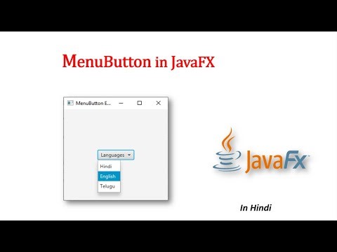 JavaFX Tutorial | MenuButton in Javafx