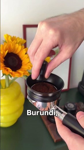 Making espresso using the IKAPE convex 58mm to 32mm step-down portafilter basket #espresso #shorts