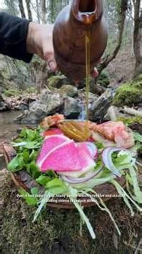 Cooking Beef on a Hot Stone in Nature 🔥🥩