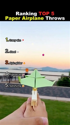 Ranking TOP 5 Paper Airplane Throws 😭😭 #usa